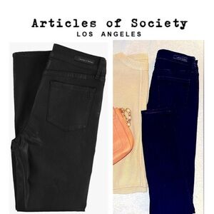 New!!! Articles of Society Black Denim Sz 27